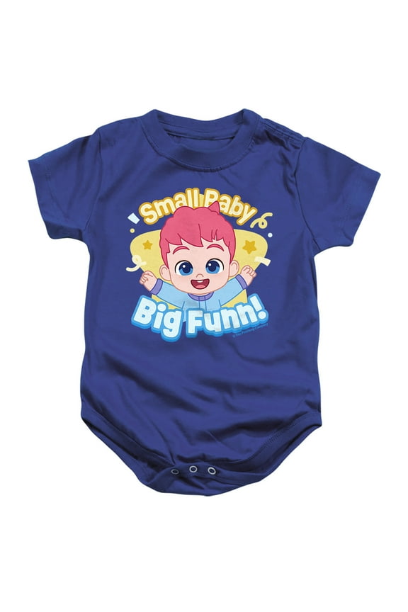 Small Baby Big Fun Unisex Infant Snap Suit for Baby, Royal, X-Large