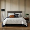 thumbnail image 1 of Bebejan Geometric Black & White 5 Piece Comforter Set, Queen, 100% Cotton Sateen, Reversible, All Season, Cozy Comfort, 1 of 10