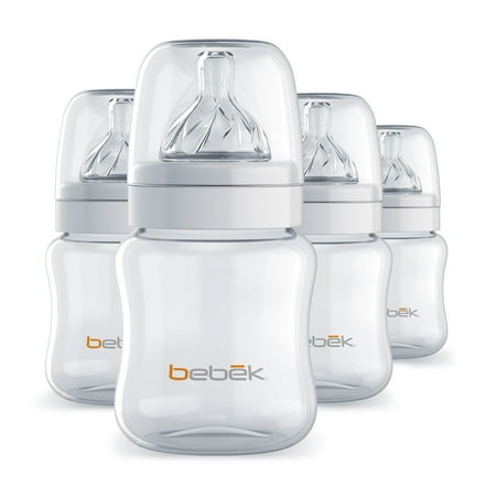 Bebek baby Bottle 9oz w/SenseFlo? Nipple Combo (set of 4)-Number of Pieces:Set Of 4,Type:5 Oz