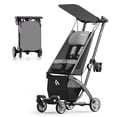 thumbnail image 1 of Beberoad Love R1 Auto-Folding Ultra Lightweight Travel Stroller for Airplane, Compact Strollers for Babies and Toddlers Aged 6-36 Months, Only 11.5 lbs, Can Combine into a Double Stroller, Gray, 1 of 7