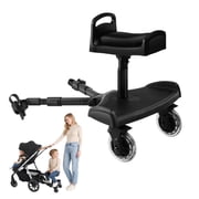 Beberoad Love Universal Stroller Board with Detachable Seat Stroller Ride Board Standing Platform Stroller Glider Board Fits Most of Strollers & Buggies - Rider Holds Children Up to 45lbs