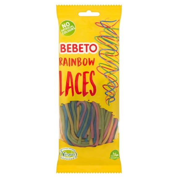 Bebeto Rainbow Laces 160g (pack of 12)
