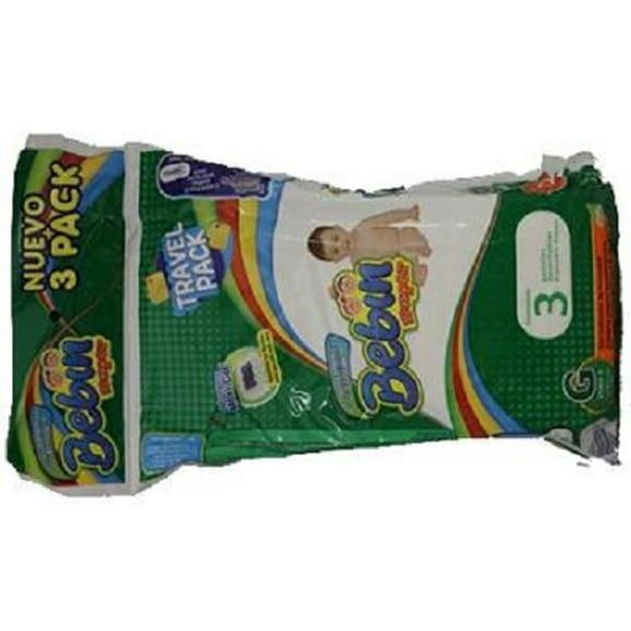 Bebin Super Diaper Traval 3Pk Large - 1 count only