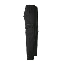 Mens Elastic Drawstring Slim Fit Cargo Trousers Pockets Mens Elastic Drawstring Slim Fit Cargo Trousers Pockets