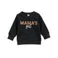 thumbnail image 1 of Bebiullo Toddler Baby Girls Mamas Girl Pullover Sweatshirt Tops Fall Outfit Casual, 1 of 3