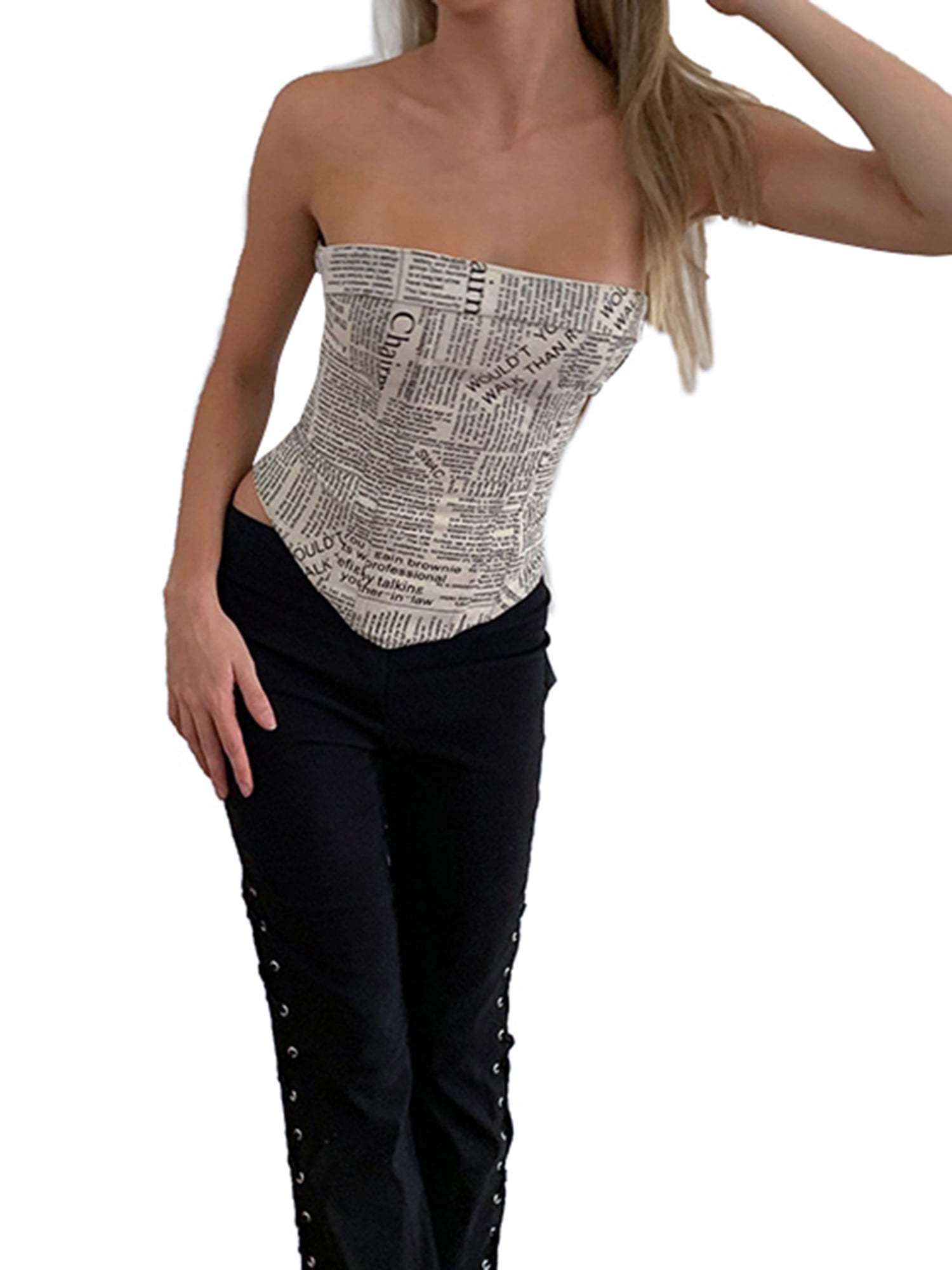 Women's Tube Top Print Corset Women's Tube Top Print Corset