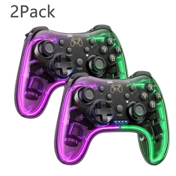 2Pack Beboncool Switch Pro Controller for Nintendo Switch/Switch 2/Lite/OLED /PC/IOS/Android