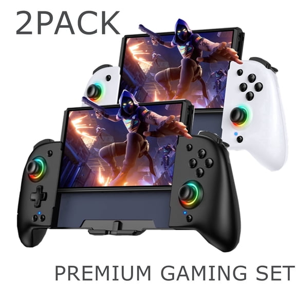 Beboncool Wireless Switch Controller for Nintendo Switch/Switch OLED&Switch Accessories/2-Player Gaming Kit