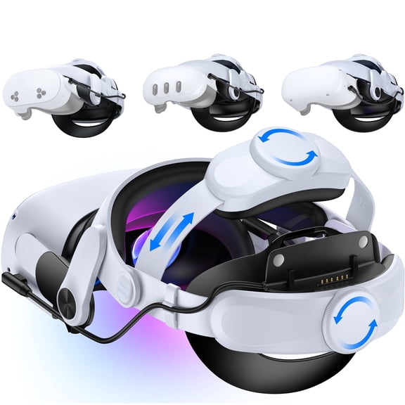 Beboncool Head Strap for Meta Quest 3/2/3S with 6700mAh Rechargeable Battery Pack