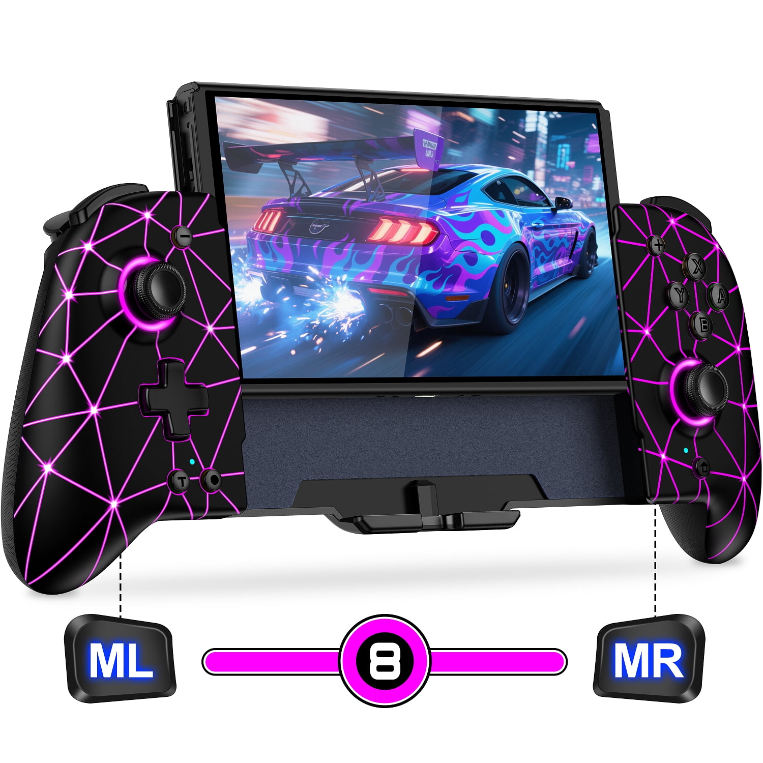 Beboncool One-Piece Switch Joy Con, Switch Controller for