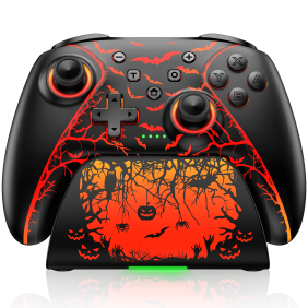 Beboncool Wireless Switch 2 Pro Controller for Switch/OLED/Lite, Hall Effect Joystick, RGB Light, Programmable Macros, with Charging Dock