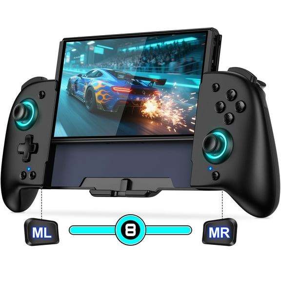 Beboncool Wireless Switch Controller Suitable for Christmas Gift -Customizable Turbo Buttons,Ergonomic Joy-Con Grip for Nintendo Switch Family Games