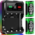 thumbnail image 1 of Beboncool 2*6200mAh Rechargeable Battery Pack Compatible with Xbox One/Series X/S/Elite, 1 of 9