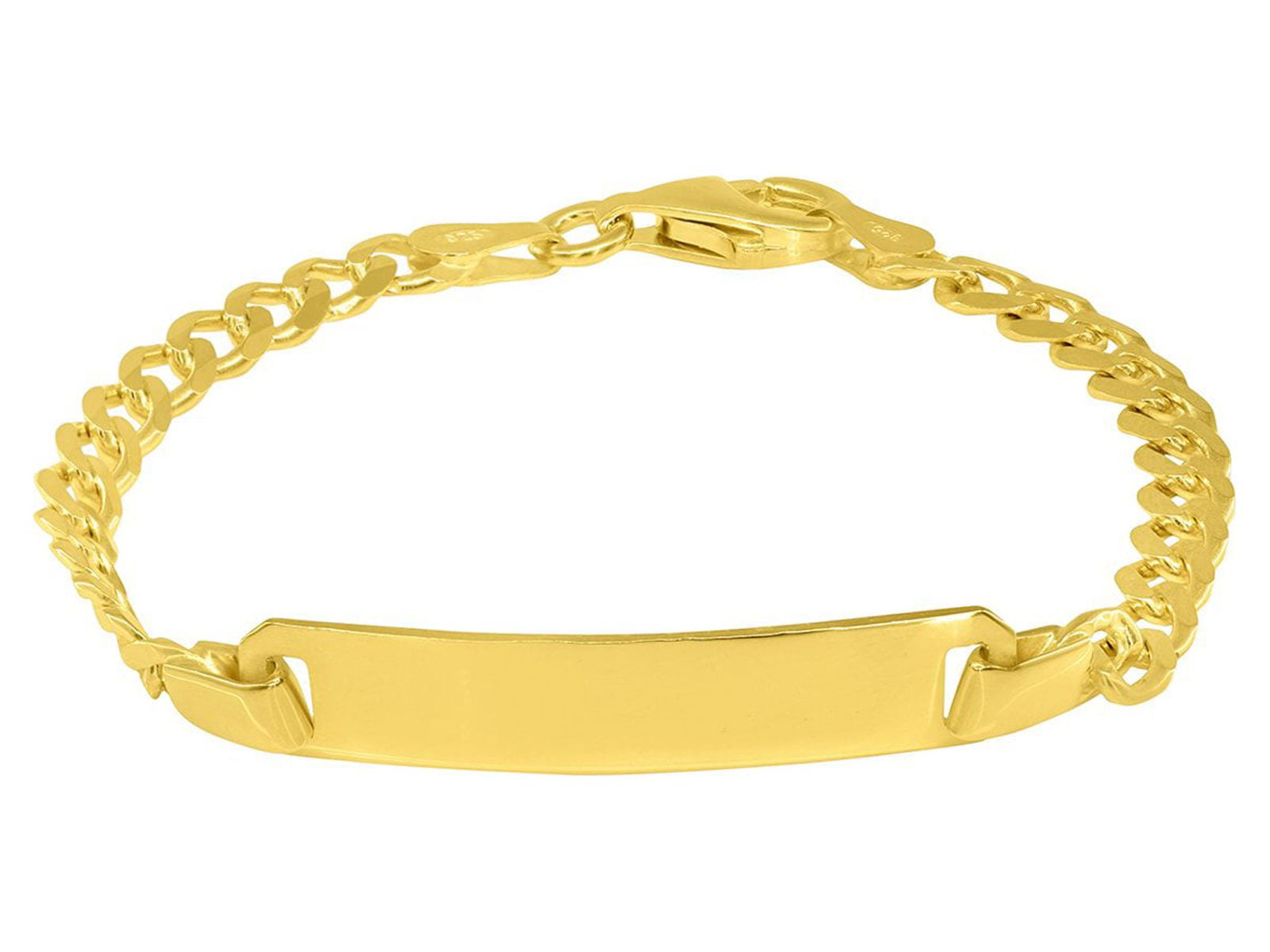 Mom Bracelet, Gold Nameplate Bracelet - 18k white