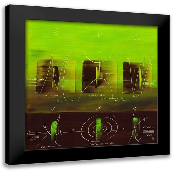 Becam, Carole 15x15 Black Modern Framed Museum Art Print Titled - Sens et non sens VII