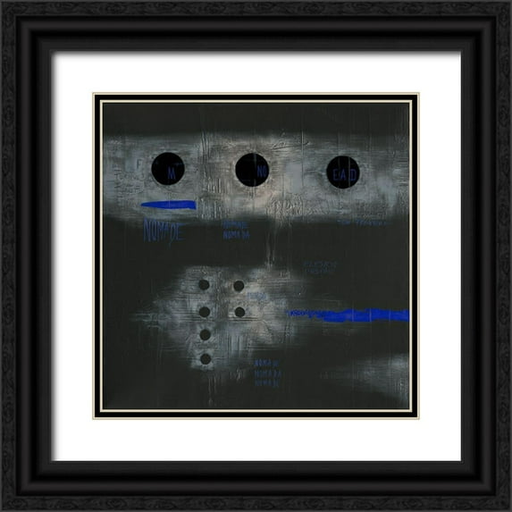 Becam, Carole 15x15 Black Ornate Wood Framed with Double Matting Museum Art Print Titled - Nomada - Diptyque I