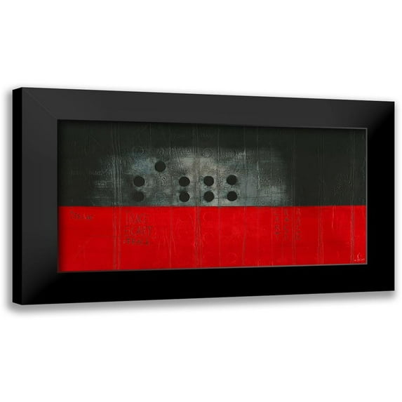 Becam, Carole 24x14 Black Modern Framed Museum Art Print Titled - Trace - Diptyque II