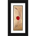 thumbnail image 1 of Becam, Carole 9x18 Black Ornate Wood Framed with Double Matting Museum Art Print Titled - Triptyque rouge III, 1 of 4