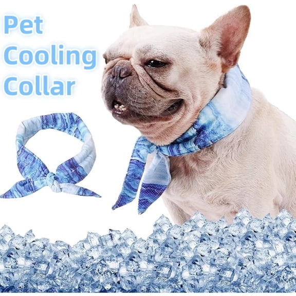 Becare Pet Dog Scarf Cooling Bib Pet Outdoor Walking and Heatstroke Pet Dog Accessories Cooling Collar