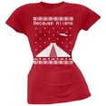 thumbnail image 1 of Because Aliens Pyramid Ugly Christmas Sweater Red Juniors T-Shirt - 2X-Large, 1 of 1