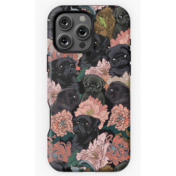 Because Black Pug X143 Phone Case Compatible with iPhone 17 16 15 14 13 12 11 Pro Max – Premium Protection