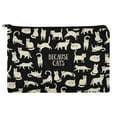 thumbnail image 1 of Because Cats Funny Kitties Lounging Around Makeup Cosmetic Bag Organizer Pouch, 1 of 4