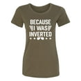 thumbnail image 1 of Because I Was Inverted Womens crewneck tee, 1 of 2