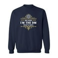 thumbnail image 1 of Because I'm The DM That's Why Game Master Funny Parody DT Crewneck Sweatshirt, 1 of 2