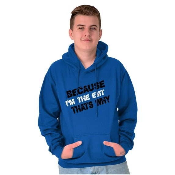 Because Im EMT Thats Why Medical Tech Unisex Plus Fleece Graphic Hoodie Brisco Brands 4X