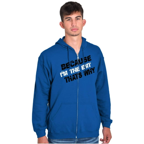 Because Im EMT Thats Why Medical Tech Unisex Fleece Graphic Zip Up Hoodie Brisco Brands 4X