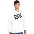 thumbnail image 1 of Because Im EMT Thats Why Medical Tech Unisex Fleece Graphic Zip Up Hoodie Brisco Brands 4X, 1 of 5