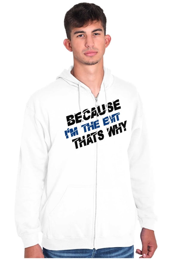 Because Im EMT Thats Why Medical Tech Zip Up Hoodie Men's Women's Brisco Brands X