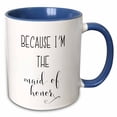 thumbnail image 1 of 3drose, Because Im the Maid of Honor - Best Friend Gift - Maid of Honor Proposal, 11oz Two-tone Blue Mug, 1 of 6