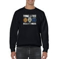 thumbnail image 1 of Because Of The Brave Design Sweatshirt Men -GoatDeals Designs, Male Large, 1 of 4