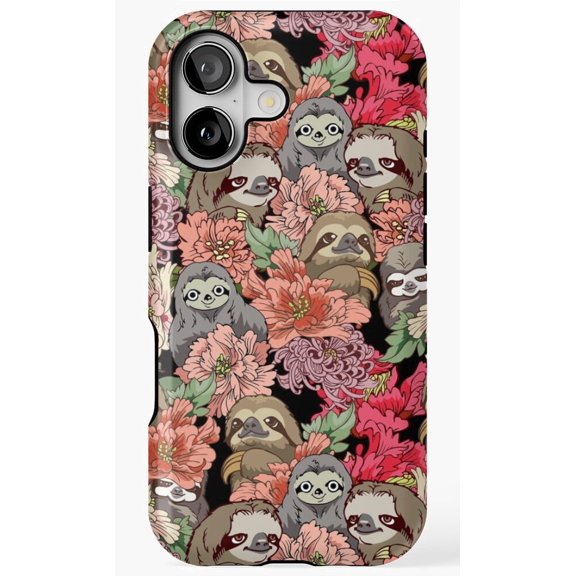 Because Sloths Animal Quote Phone Case for iPhone 11 12 13 14 15 16 17 Pro Max