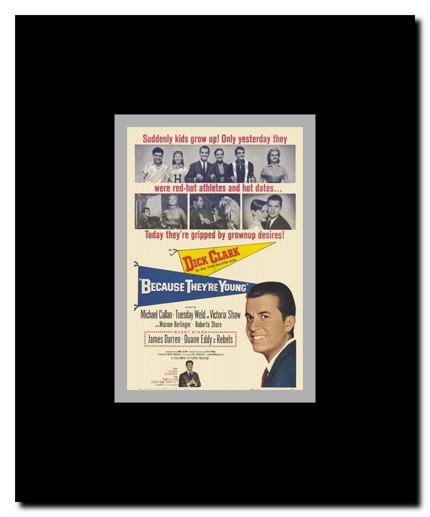 Because They're Young Framed Movie Poster