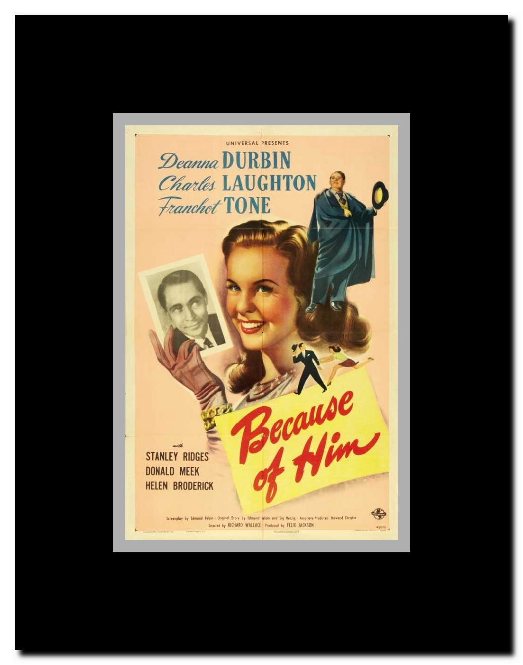 Because of Him Framed Movie Poster