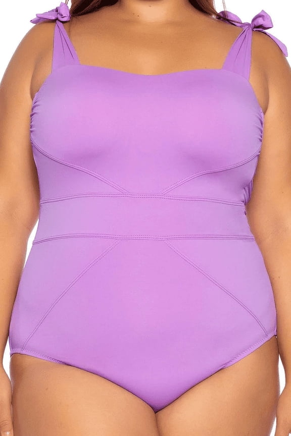 LILI Color Code Plus Size Color Code One Piece Swimsuit, US 2X(20-22)