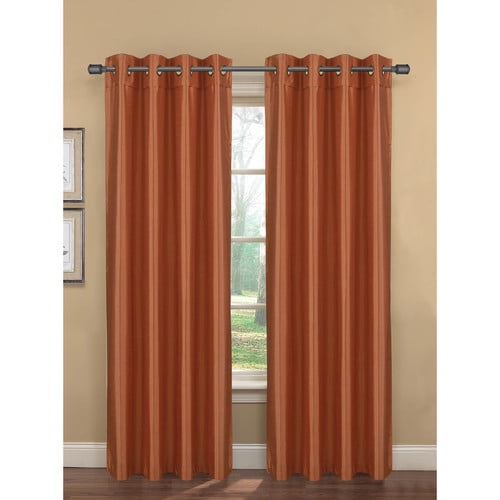 Becca Faux Silk Room Darkening Extra-Wide 54" X 84" Grommet Curtain Panel