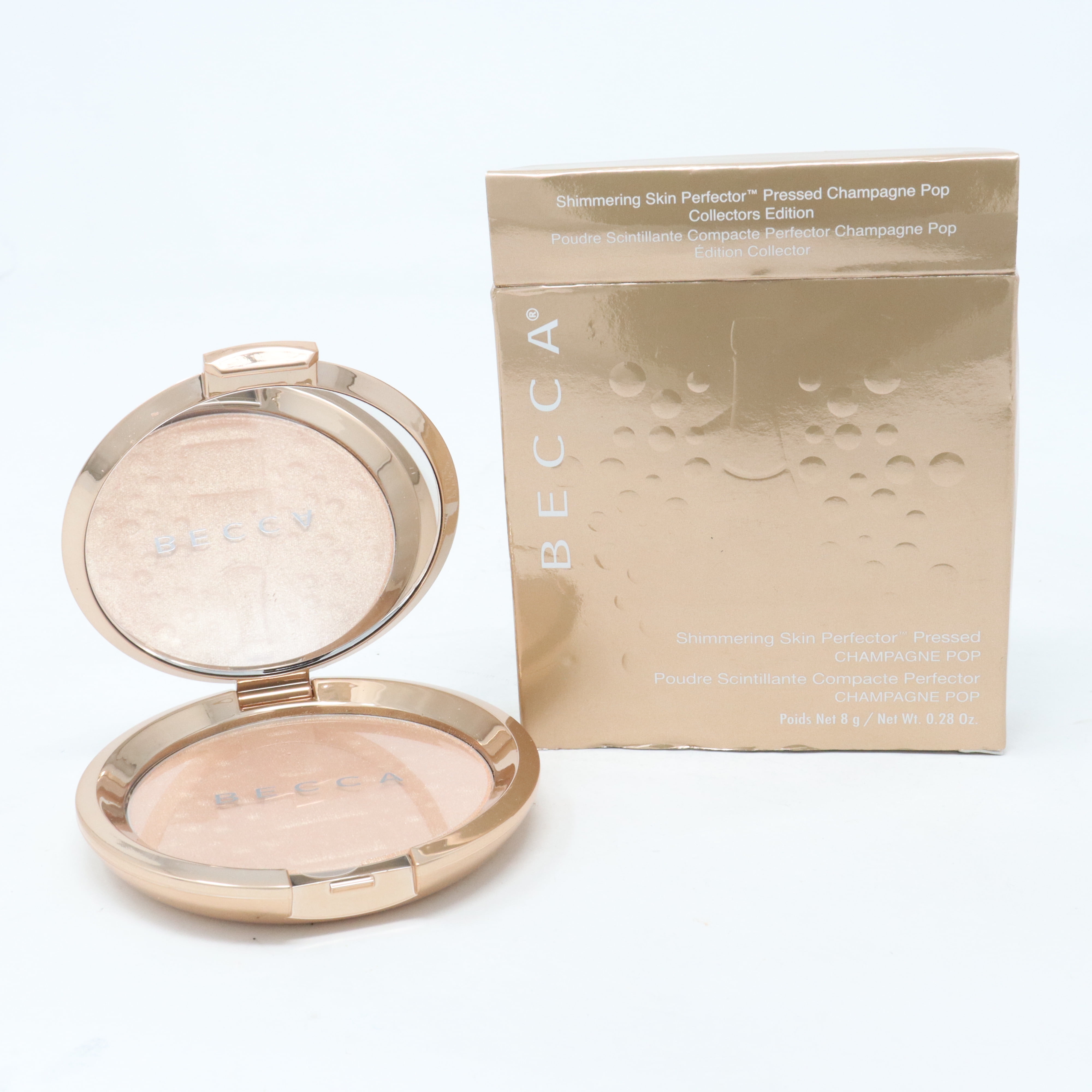 Becca Shimmerng Skin Perfector Pressed Highlighter 0.28oz Champagne Pop New