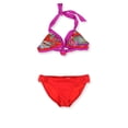 thumbnail image 1 of Becca Womens Paisley Brief 2 Piece Bikini, Red, Medium, 1 of 2