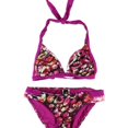 thumbnail image 1 of Becca Womens Printed Reversible 2 Piece Bikini, Purple, Small, 1 of 2