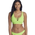 thumbnail image 1 of Becca by Rebecca Virtue KIWI Fine Line Zoe Extended Bralette Swim Top, US Small, 1 of 4