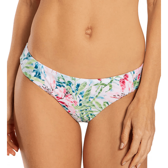 Becca Womens Hipster Bikini Bottom Bathing Suit Floral-Print Multi M New