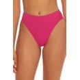thumbnail image 1 of Becca by Rebecca Virtue RASPBERRY High-Waist Bikini Swim Bottom, US Small, 1 of 4