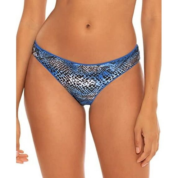 Becca by Rebecca Virtue Women's Hipster Swim Bottom Blue L
