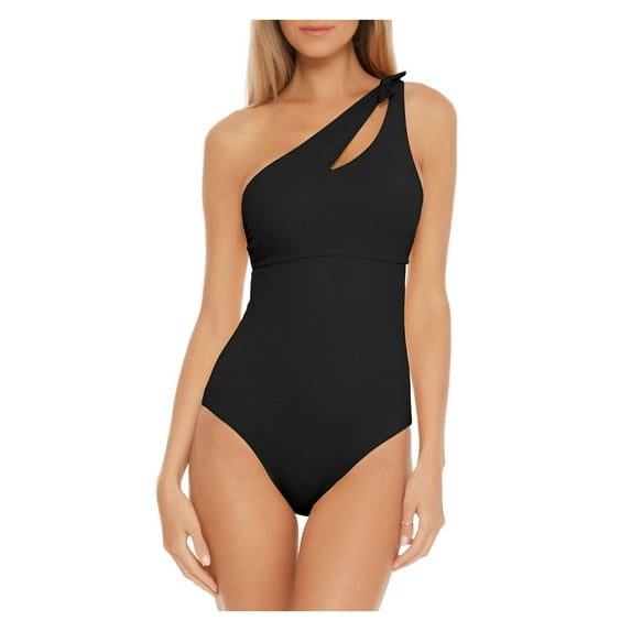 Becca by Rebecca Virtue Womens Asymmetric Cut-Out One-Piece Swimsuit