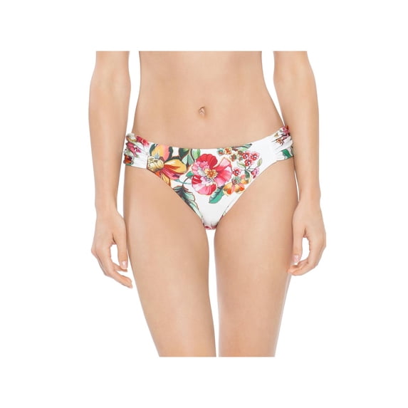 Becca by Rebecca Virtue Womens Floral Print Tab Side Swim Bottom Separates
