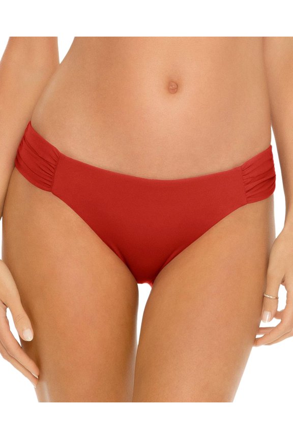 Becca by Rebecca Virtue Womens Shirred Lined Swim Bottom Separates