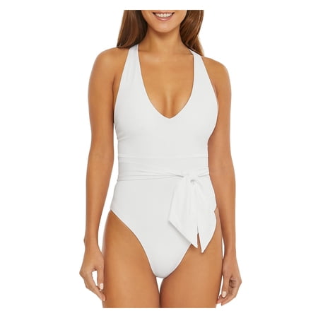 Becca by Rebecca Virtue Womens Solid One-Piece Swimsuit